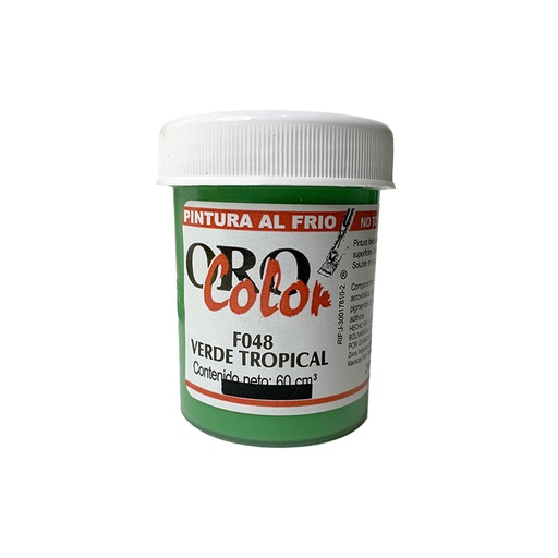 [F048] PINTURA AL FRIO VERDE TROPICAL 60ML