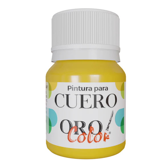 [CU-603] PINTURA PARA CUERO AMARILLO SOL 30ML