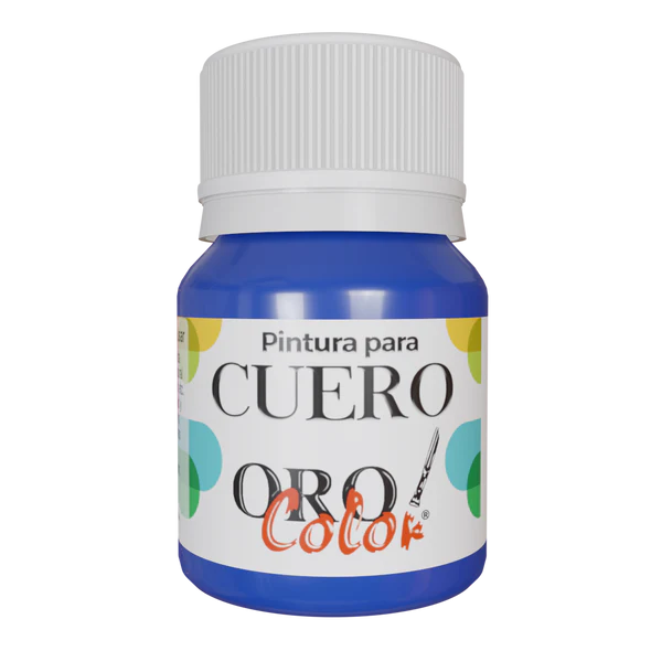[CU-665] PINTURA PARA CUERO AZUL PERLADO 30ML