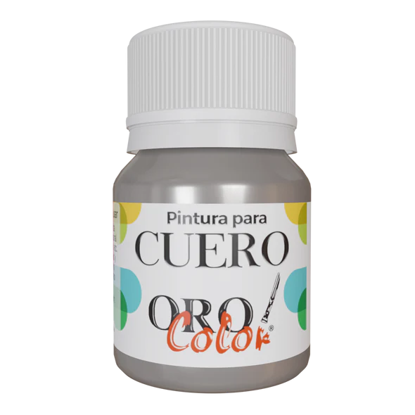 [CU-674] PINTURA PARA CUERO PLATA 30ML