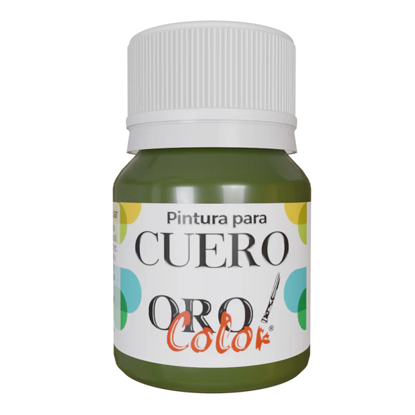 [CU-637] PINTURA PARA CUERO VERDE OLIVA 30ML