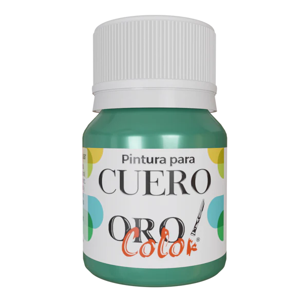 [CU-666] PINTURA PARA CUERO VERDE PERLADO 30ML