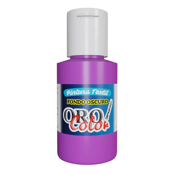 [FO-524] PINTURA TEXTIL FONDO OSCURO VIOLETA NEON 30ML