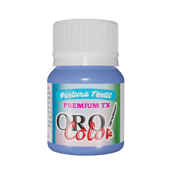 [TX346] PINTURA TEXTIL PREMIUM AZUL SEDA 30ML