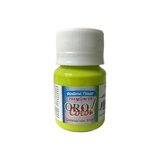 [TX356] PINTURA TEXTIL PREMIUM VERDE PERA 30ML