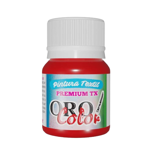[TX337] PINTURA TEXTIL PREMIUM ROJO CARMIN 30ML