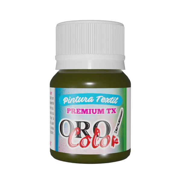 [TX364] PINTURA TEXTIL PREMIUM VERDE MILITAR 30ML