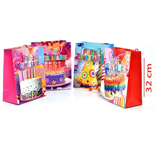 [84642] BOLSA DE REGALO (FELIZ CUMPLEAÑOS) M
