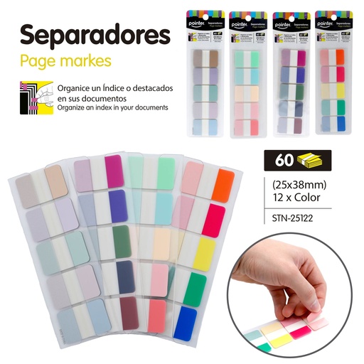 [STN-25122] SEPARADORES INDICE 5 COLORES