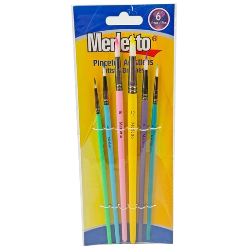 [780-1594192] SET DE 6 PINCELES DELINEADORES CON #2,4,6,8,10,12