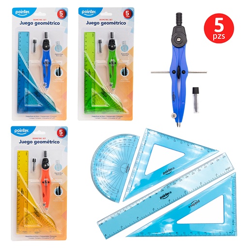 [RU-020C] SET DE JUEGO GEOMETRICO - 5 PIEZAS