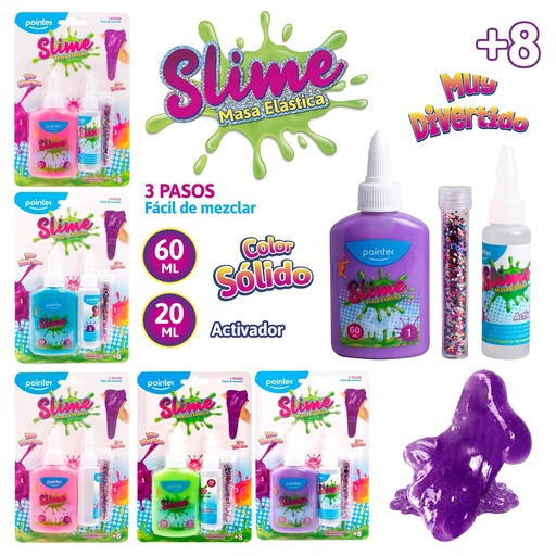 [ANC-2249] SLIME 60ML (COLORES SOLIDOS)