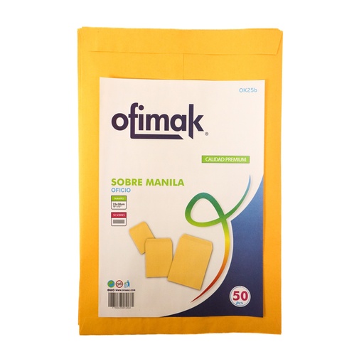 [OK25B] SOBRE MANILA OFICIO OFIMAK