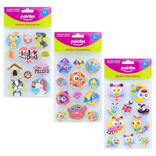 [ANC-1855] STICKERS DECORATIVOS ANIMALES